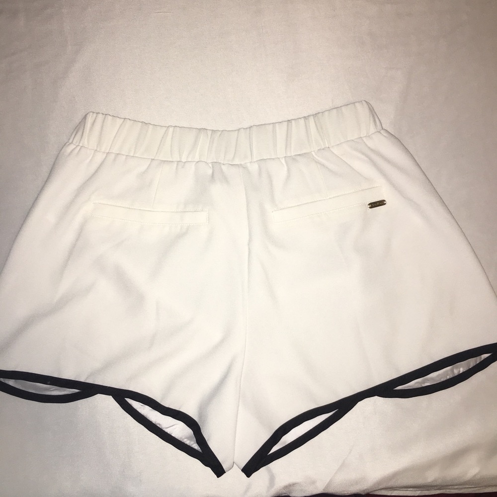 BeBe White and Black Shorts.